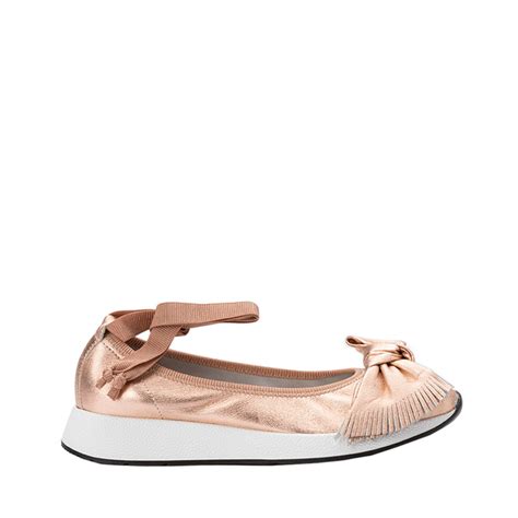 ballerine prada rosa con fiocco|Décolletés e Ballerine Donna .